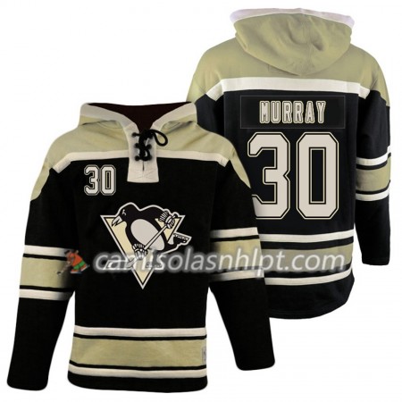 Camisola Pittsburgh Penguins Matt Murray 30 Preto Sawyer Hoodie - Homem